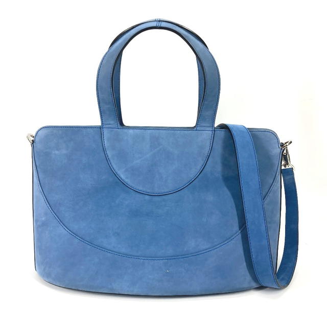 Bvlgari BVLGARI Bag Tote Bag Shoulder Bag Decollete 2WAY Hand Bag suede blue - view 2