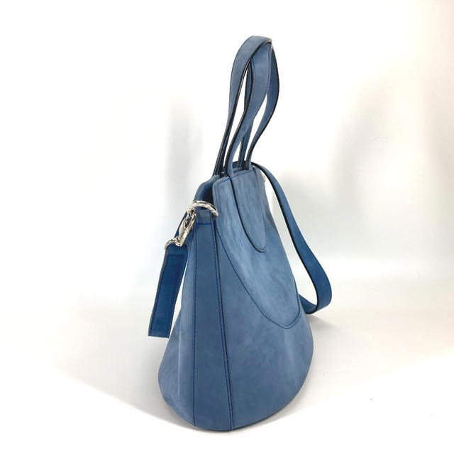 Bvlgari BVLGARI Bag Tote Bag Shoulder Bag Decollete 2WAY Hand Bag suede blue - view 4