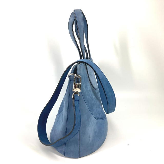 Bvlgari BVLGARI Bag Tote Bag Shoulder Bag Decollete 2WAY Hand Bag suede blue - view 5