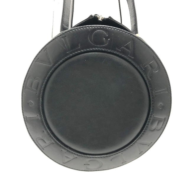 Bvlgari BVLGARI Bulgari Bulgari Cylindrical Hand Bag Leather Black - view 4