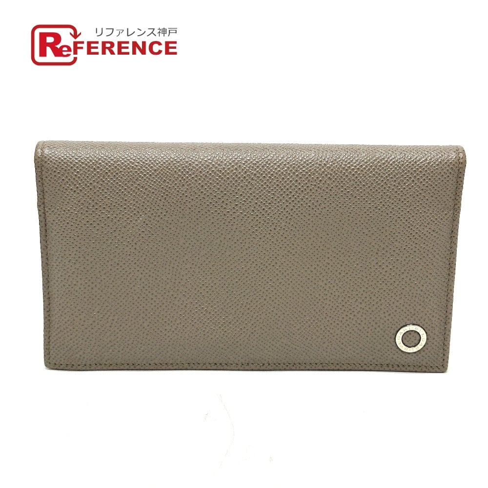 Bvlgari BVLGARI Bulgari Bulgari Folded wallet Leather gray