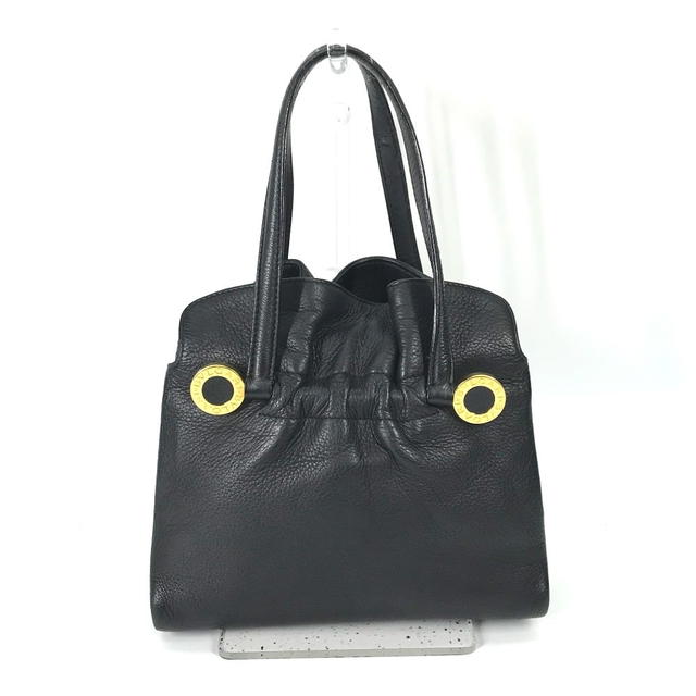 Bvlgari BVLGARI Bulgari Bulgari Hand Bag Bag Tote Bag Leather Black/Gold - view 2