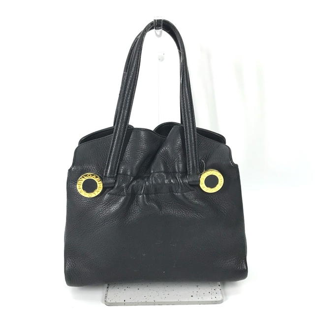 Bvlgari BVLGARI Bulgari Bulgari Hand Bag Bag Tote Bag Leather Black/Gold - view 3