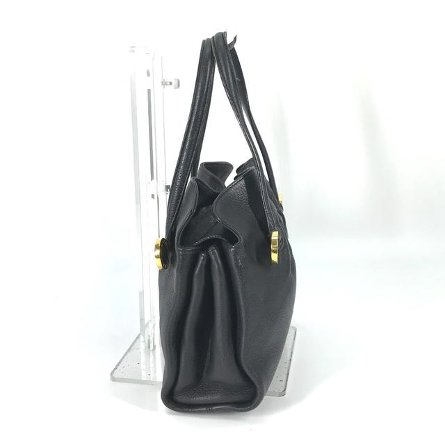 Bvlgari BVLGARI Bulgari Bulgari Hand Bag Bag Tote Bag Leather Black/Gold - view 4