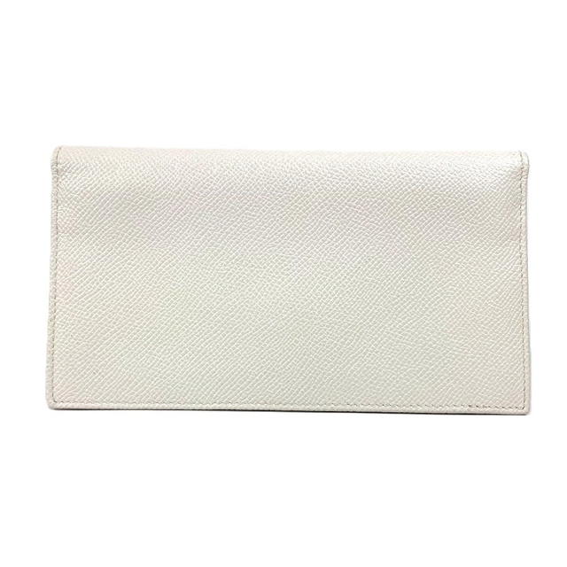 Bvlgari BVLGARI Bulgari Bulgari Logo Clip long wallet bifold Long Wallet Leather White - view 3