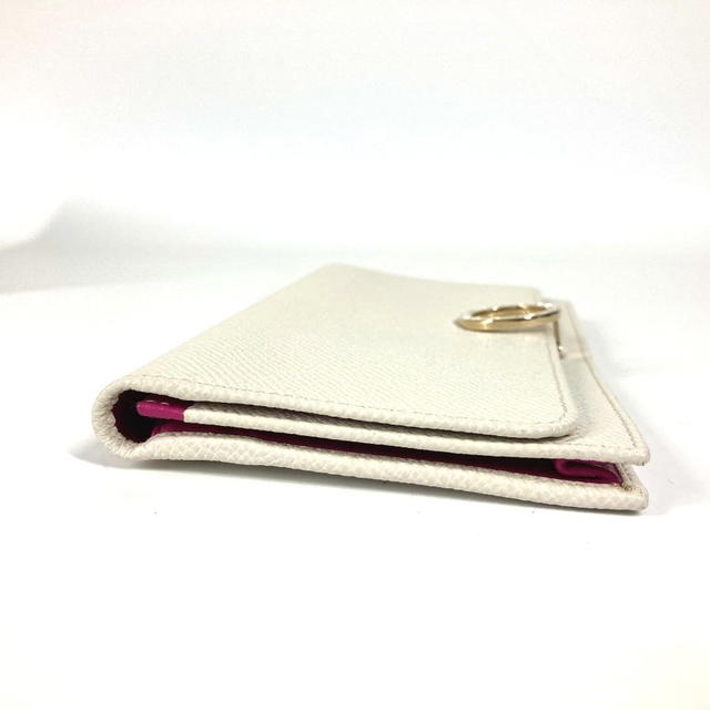 Bvlgari BVLGARI Bulgari Bulgari Logo Clip long wallet bifold Long Wallet Leather White - view 5