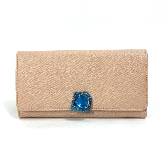 Bvlgari BVLGARI Bulgari Bulgari Logo clip Two fold Folded wallet Leather Light Pink - view 2