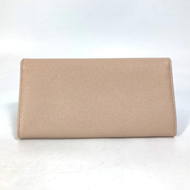 Bvlgari BVLGARI Bulgari Bulgari Logo clip Two fold Folded wallet Leather Light Pink - view 3