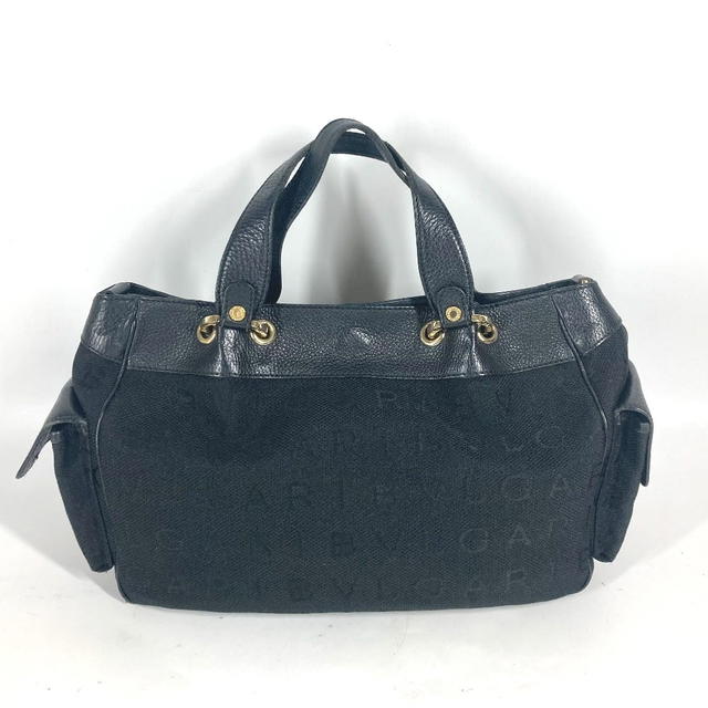 Bvlgari BVLGARI bulgari bulgari logomania Bag Shoulder Bag Tote Bag Canvas/Leather Black - view 2