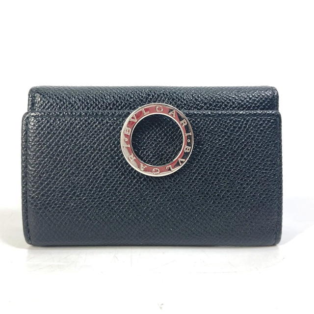 Bvlgari BVLGARI Bulgari Bulgari ring clip logo clip 6-Ring Key Key Case Leather Black - view 2