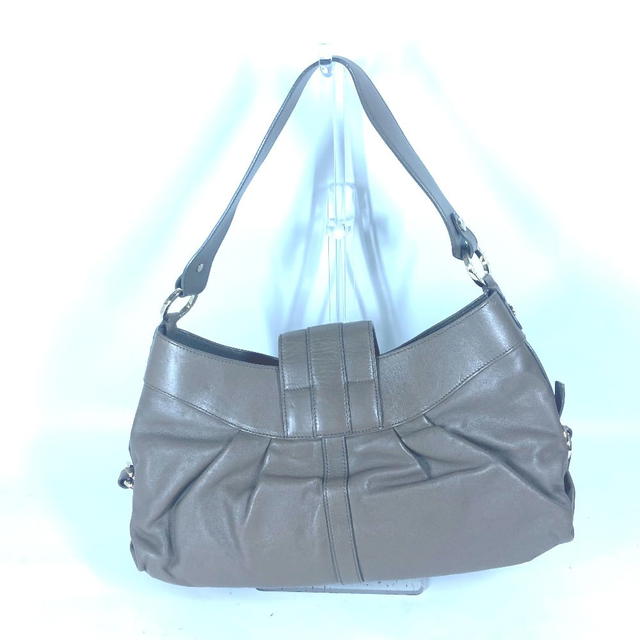 Bvlgari BVLGARI BVLGARI BVLGARI logo bag shawl Shoulder Bag Leather gray - view 3