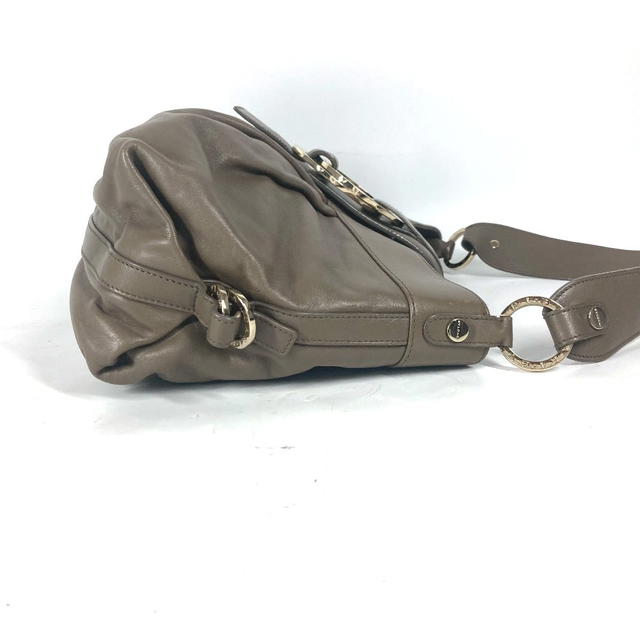 Bvlgari BVLGARI BVLGARI BVLGARI logo bag shawl Shoulder Bag Leather gray - view 5