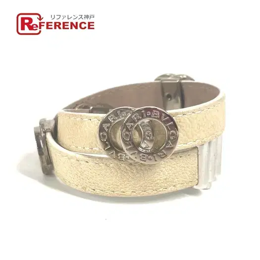 Buy BVLGARI BVLGARI BVLGARI Logo Double Coiled Double Bracelet Leather Beige/Gold at Sasom – Authentic and Ready to Ship