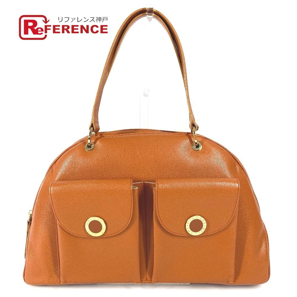 Bvlgari BVLGARI Bvlgari Bvlgari logo Hand Bag Shoulder Bag Leather Brown