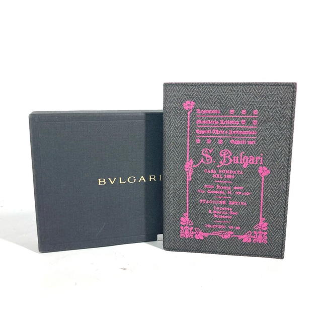Bvlgari BVLGARI Collezione Logo S.Bulgari Notepad notebook PVC gray/pink Unused - view 3