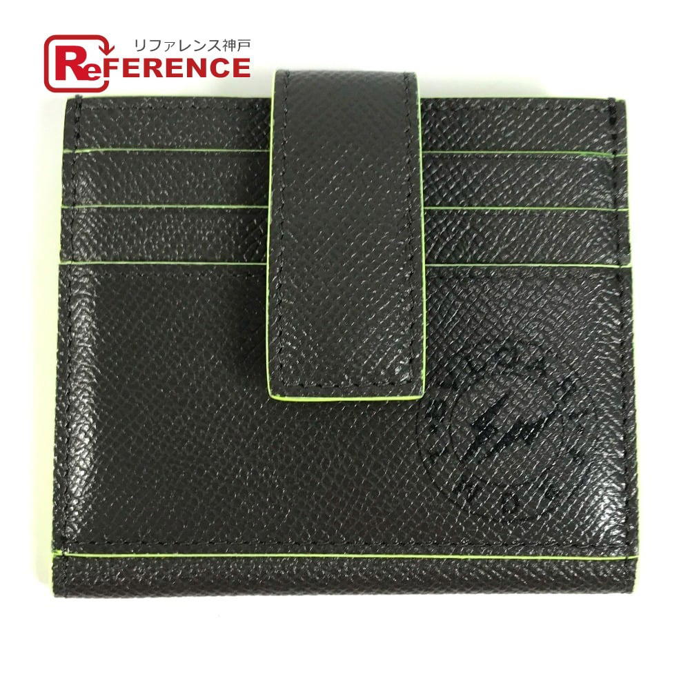 Bvlgari BVLGARI Fragment logo Multi-purpose case card holder Card Case gray/yellow