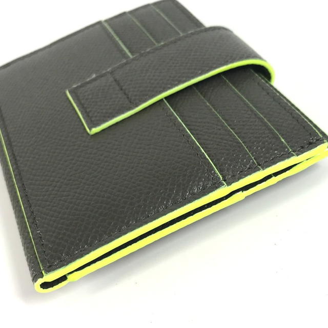 Bvlgari BVLGARI Fragment logo Multi-purpose case card holder Card Case gray/yellow - view 5