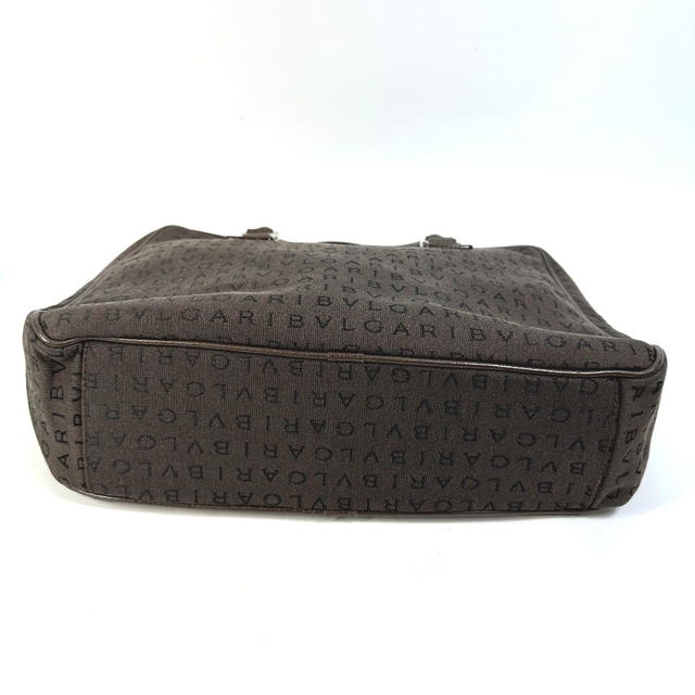 Bvlgari BVLGARI Hand Bag Logo mania briefcase bag Business bag Canvas Brown/Orange - view 4