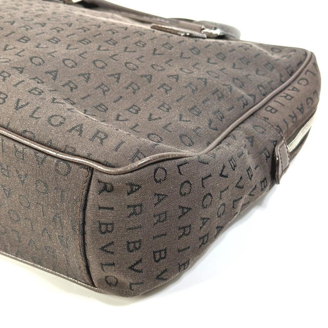 Bvlgari BVLGARI Hand Bag Logo mania briefcase bag Business bag Canvas Brown/Orange - view 5