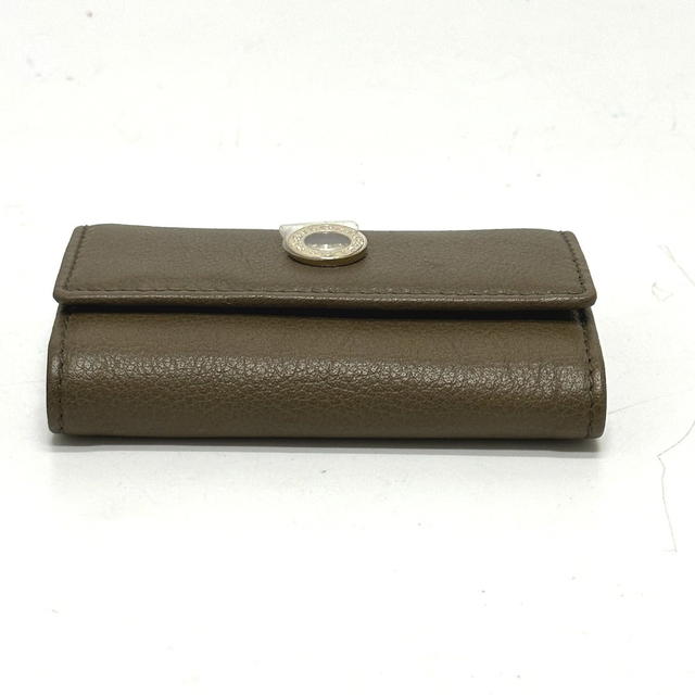 Bvlgari BVLGARI key double ring 6 rows  Key Case Leather Brown - view 4