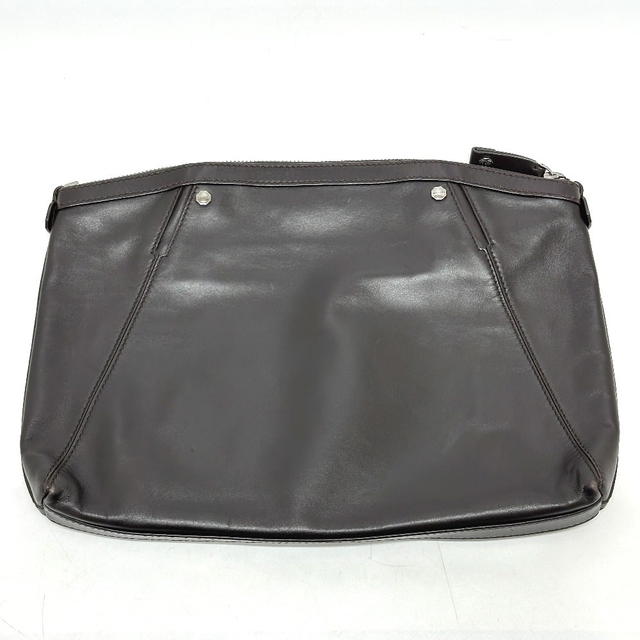Bvlgari BVLGARI logo Bag Cluch Bag Clutch bag Leather Brown - view 3