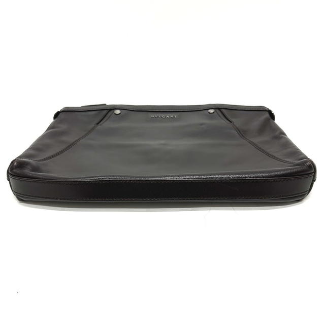 Bvlgari BVLGARI logo Bag Cluch Bag Clutch bag Leather Brown - view 4