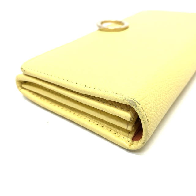 Bvlgari BVLGARI Logo clip Long wallet Folded Long Wallet Leather yellow/GoldHardware - view 4