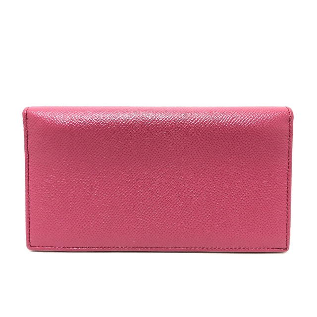 Bvlgari BVLGARI Logo clip Long Wallet Leather pink/GoldHardware - view 3