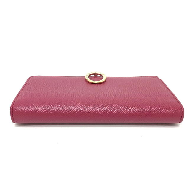 Bvlgari BVLGARI Logo clip Long Wallet Leather pink/GoldHardware - view 5