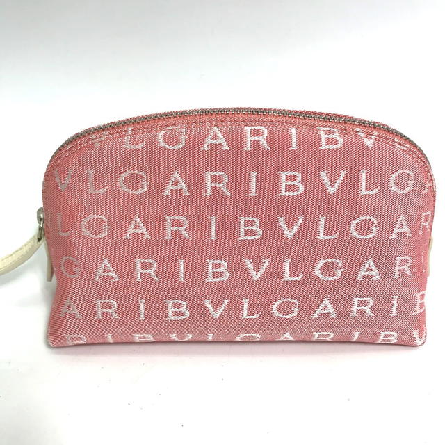 Bvlgari BVLGARI Logo mania Makeup pouch Cosmetics Pouch Canvas pink/pink Unused - view 2