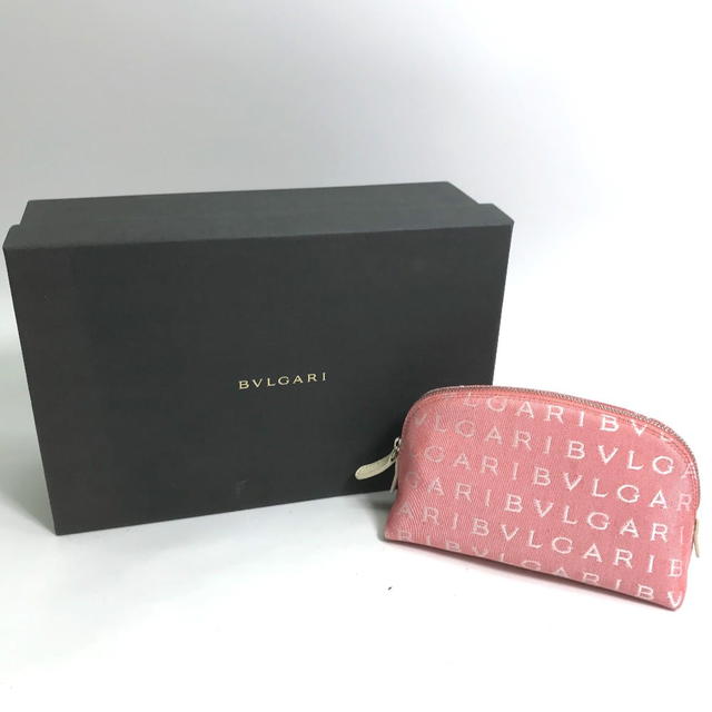 Bvlgari BVLGARI Logo mania Makeup pouch Cosmetics Pouch Canvas pink/pink Unused - view 3