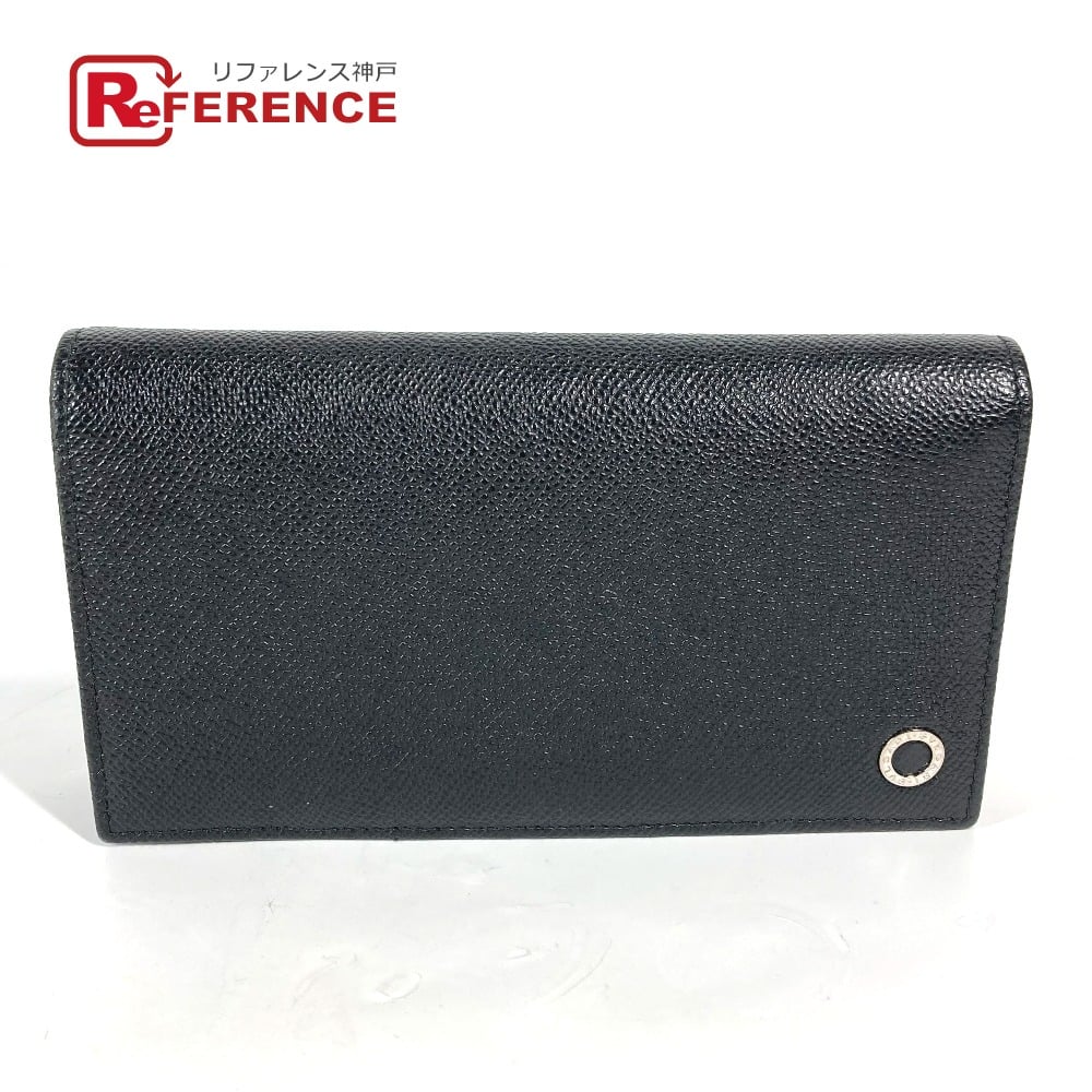 Bvlgari BVLGARI Long wallet Brigaliman Two fold Long Wallet Leather Black