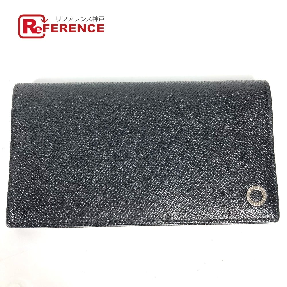 Bvlgari BVLGARI Long wallet Bulgari Bulgari Two fold Long Wallet Leather Black