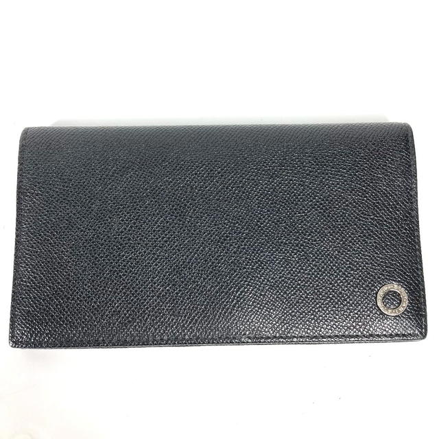 Bvlgari BVLGARI Long wallet Bulgari Bulgari Two fold Long Wallet Leather Black - view 2