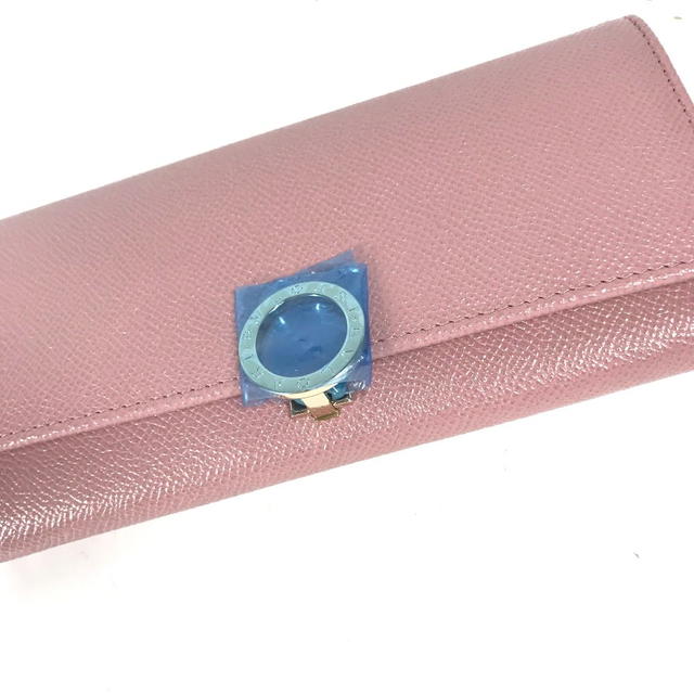 Bvlgari BVLGARI Long wallet Logo clip Two fold Long Wallet Leather pink Unused - view 3