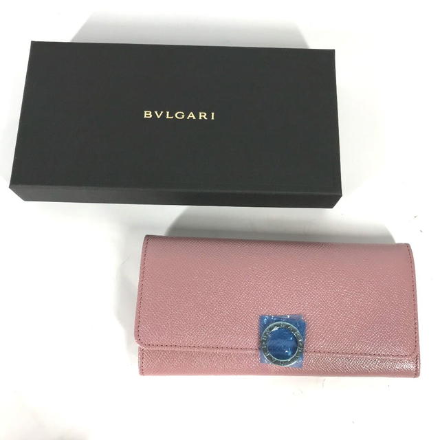 Bvlgari BVLGARI Long wallet Logo clip Two fold Long Wallet Leather pink Unused - view 4