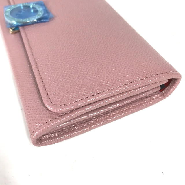 Bvlgari BVLGARI Long wallet Logo clip Two fold Long Wallet Leather pink Unused - view 5