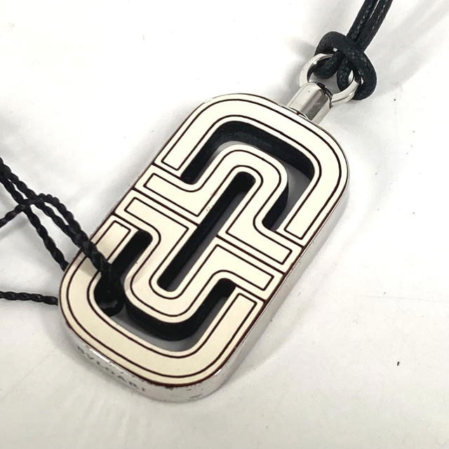 Bvlgari BVLGARI Parentesi logo Accessories Necklace Leather WhiteBased/Black - view 2
