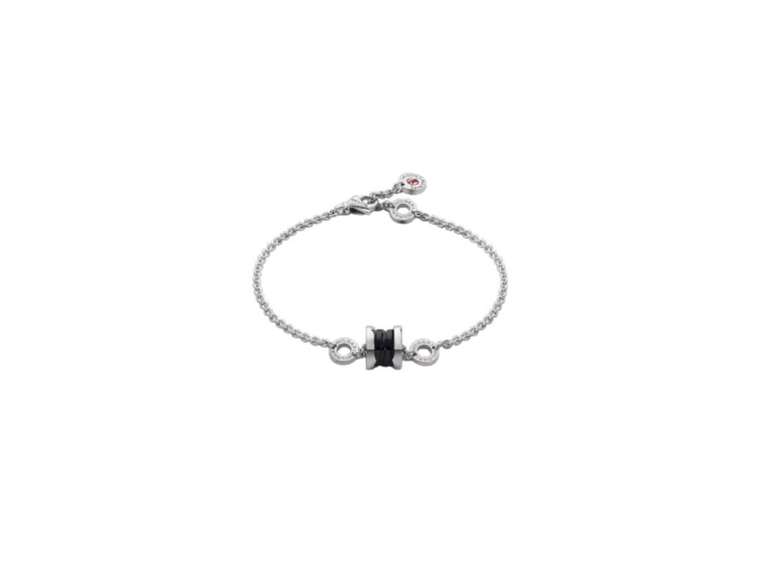 Bvlgari Bvlgari Save The Children Bracelet In Sterling Silver And Black Ceramic