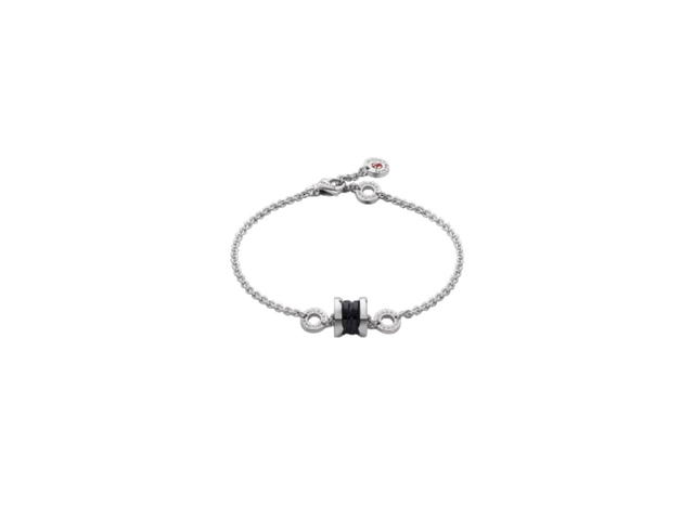 Bvlgari Bvlgari Save The Children Bracelet In Sterling Silver And Black Ceramic - view 1