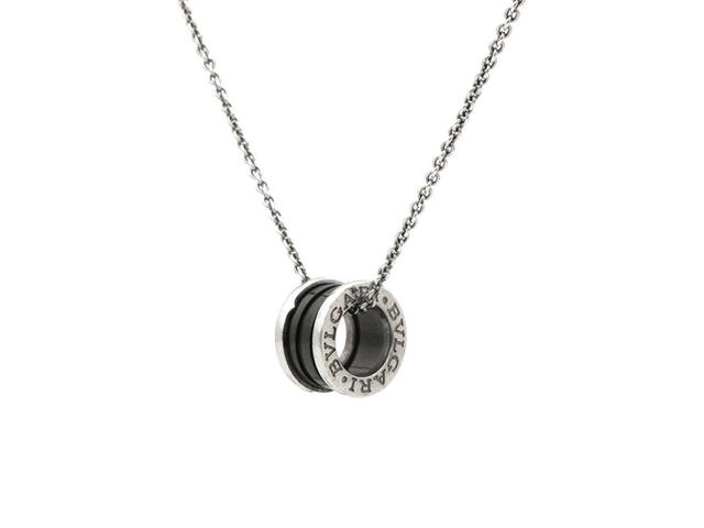 Bvlgari Bvlgari Save The Children Necklace In Sterling Silver With Black Ceramic Pendant And Sterling Silver Chain - view 2
