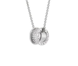 Buy Bvlgari Save The Children Necklace In Sterling Silver With Circular Pendant Rock and Chain at Sasom – Authentic and Ready to Ship