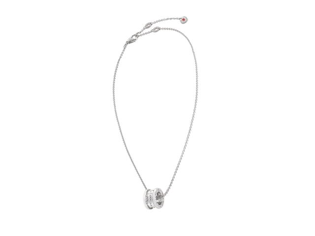 Bvlgari Bvlgari Save The Children Necklace In Sterling Silver With Circular Pendant Rock and Chain - view 2