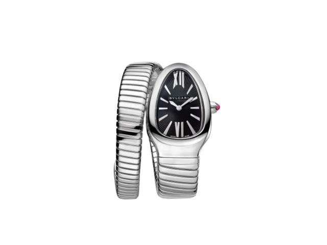 Bvlgari Bvlgari Serpenti Tubogas Watch Size S In Stainless Steel Case With Black Opaline Dial - view 1