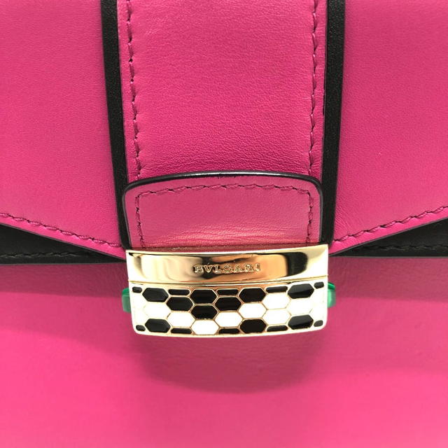 Bvlgari BVLGARI Serpenti Vaipa Bag 2WAY Shoulder Bag Leather pink/GoldHardware - view 3
