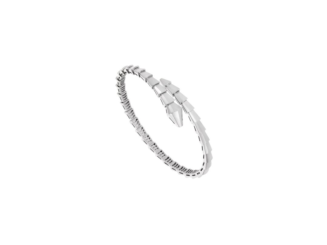 Bvlgari Bvlgari Serpenti Viper Bracelet In 18Kt White Gold