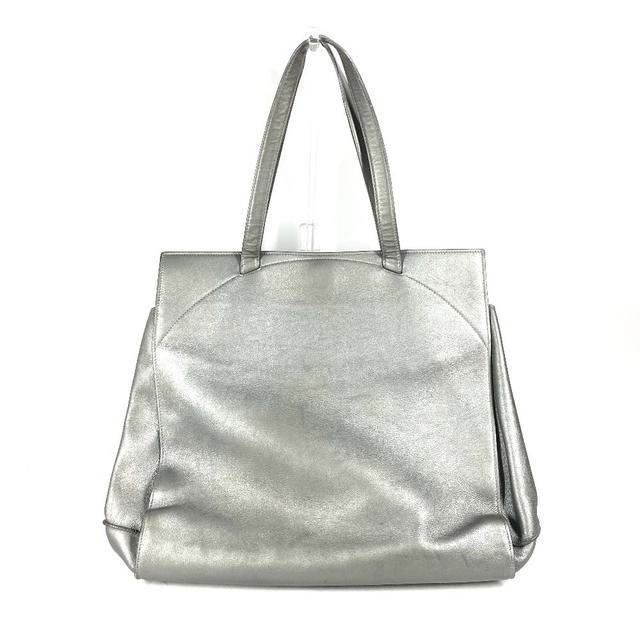 Bvlgari BVLGARI Shoulder Logo Turnlock Bag Shoulder Bag Tote Bag Leather Silver - view 3