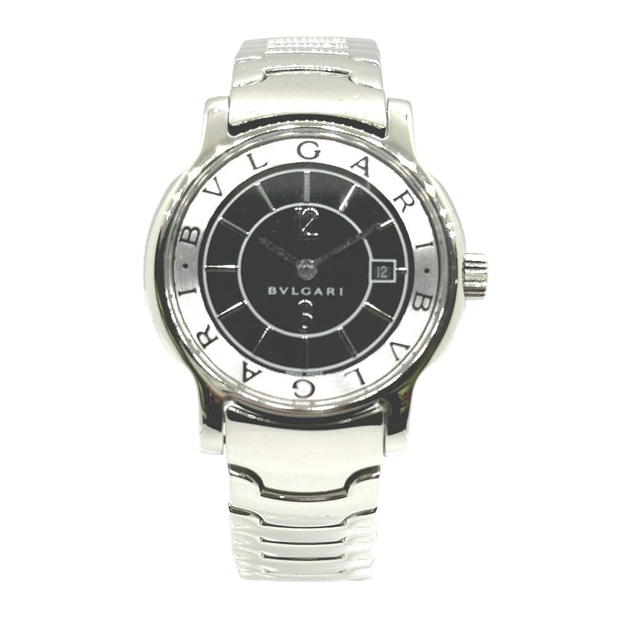 Bvlgari BVLGARI ST29S Solo tempo Quartz Date Wristwatch SS Silver - view 2