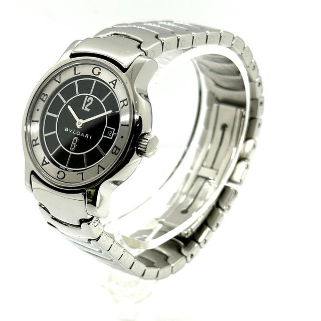 Bvlgari BVLGARI ST29S Solo tempo Quartz Date Wristwatch SS Silver - view 3