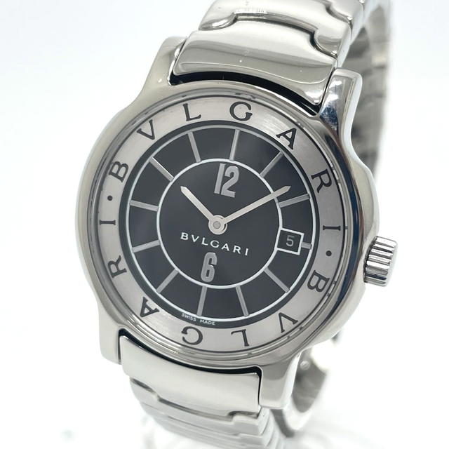 Bvlgari BVLGARI ST29S Solo tempo Quartz Date Wristwatch SS Silver - view 5